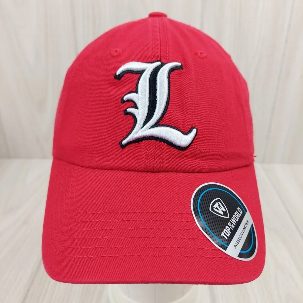 Top of the World Louisville Cardinals Baseball Cap Mens OSFA Red Embroidered L